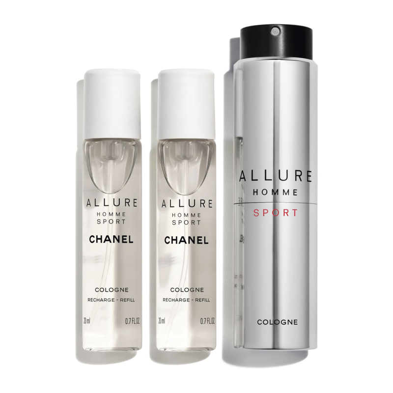 Allure Homme Sport Cologne Spray Recarregável 3x20ml