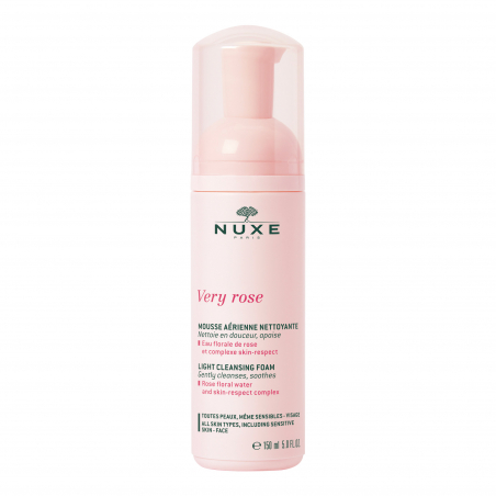 NUXE VERY ROSE ESPUMA LIGERA LIMPIADORA 150 ML.