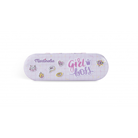 MARTINELIA SUPER GIRL NAIL POLISH&STICKERS TIN BOX