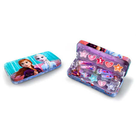 COFFRET FROZEN METAL PENCIL CASE 3 TIERS MAKE UP