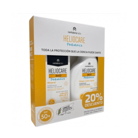 COFFRET HELIOCARE 360º PEDIATRICS SUNSCREEN SPF50 ET ATOPIC LOTION SPF50+ + 20% DE RÉDUCTION