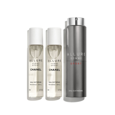 Allure Homme Sport Eau Extrême Vaporisateur de Voyage Rechargeable 3X20ml