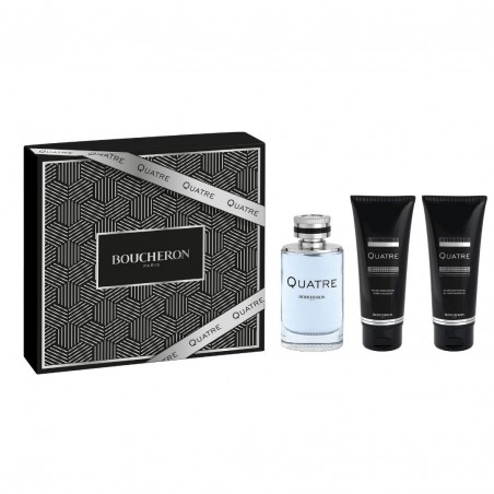 COFRE QUATRE HOMME EDT 100ml + After-Shave Balm 100ml + Shower Gel 100ml