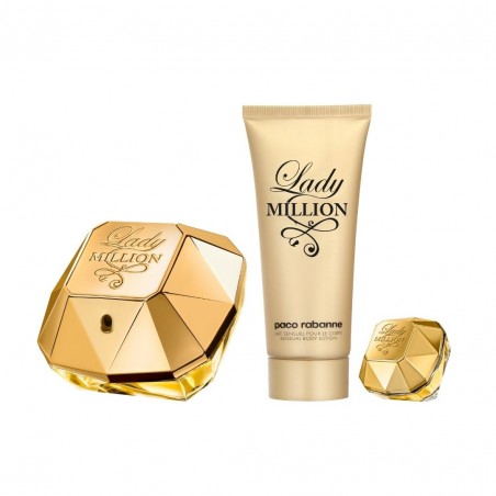 COFRE Lady Million EDP V.80ml + Body Lotion 100ml + Mini 5ml