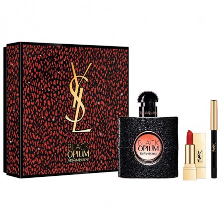 BLACK OPIUM Cofre EDP V.50ml + Mini Rouge PC Nº1 + Mini Lápiz Dessin Du Regard