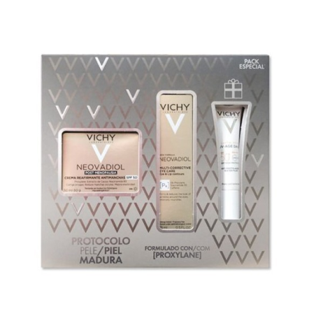 Set Neovadiol Crema Post Menopausia SPF50  + Contorno Ojos  + Mini Talla UV Age Daily