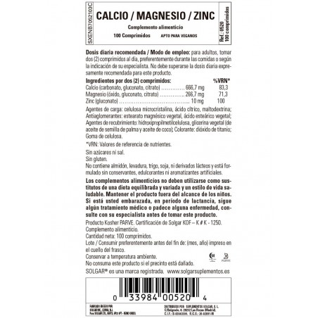 CALCIO / MAGNESIO PLUS ZINC Comp