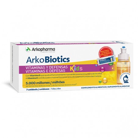 Arkobiotics Vitaminas y Defensas Niños 7 dosis