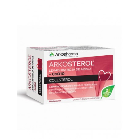 ARKOSTEROL FORTE 60 CÁPSULAS  (LEVADURA DE ARROZ + Q10 + POLICOSANOL)