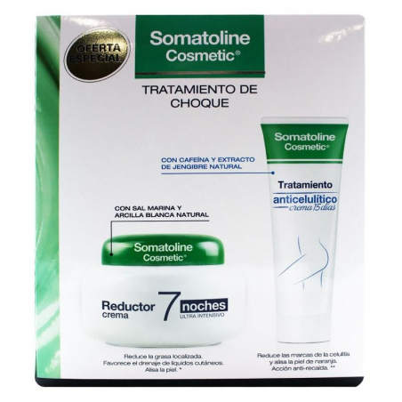 PACK SOMATOLINE TRATAMIENTO DE CHOQUE CREMA REDUCTOR + CREMA ANTICELULÍTICA