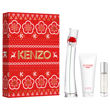 Coffret Flower By Kenzo Eau de Parfum & Travel Spray & Body Milk