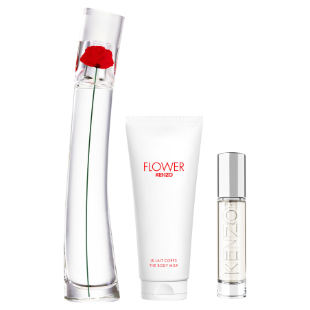 Coffret Flower By Kenzo Eau de Parfum & Travel Spray & Body Milk