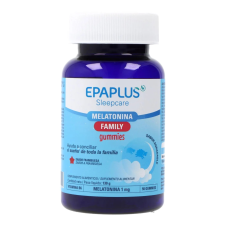 Sleepcare Melatonina Family 50 Gummies Saveur framboise