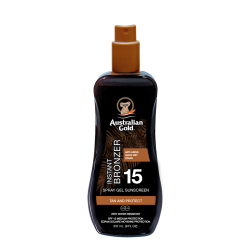 Instant Bronzer Spray Gel Sunscreen Tan and Protect SPF