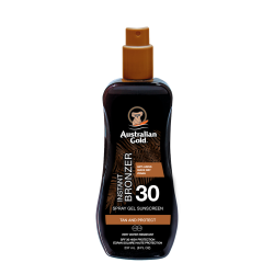 Instant Bronzer Spray Gel Sunscreen Tan and Protect SPF