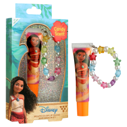 Moana Multicolor Lip Gloss with Bracelet