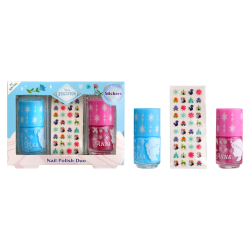 Frozen Duo Coffret with 2 Nail Polishes and Nail Decorations