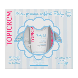 Coffret Topicrem Bébé : Lait Hydratant Protecteur 200 ml + Gel Lavant Doux 500 ml + Cadeau