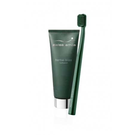 Herbal Bliss  Dentifrice à base de plantes et brosse à dents souple sensible