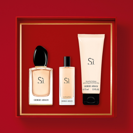 LE COFFRET SÌ DE GIORGIO ARMANI 50 ML + 15 ML +LE LAIT POUR LE CORPS 75 ML