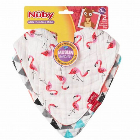 PK 2 BANDANAS REVERSIBLES MUSELINA NUBY