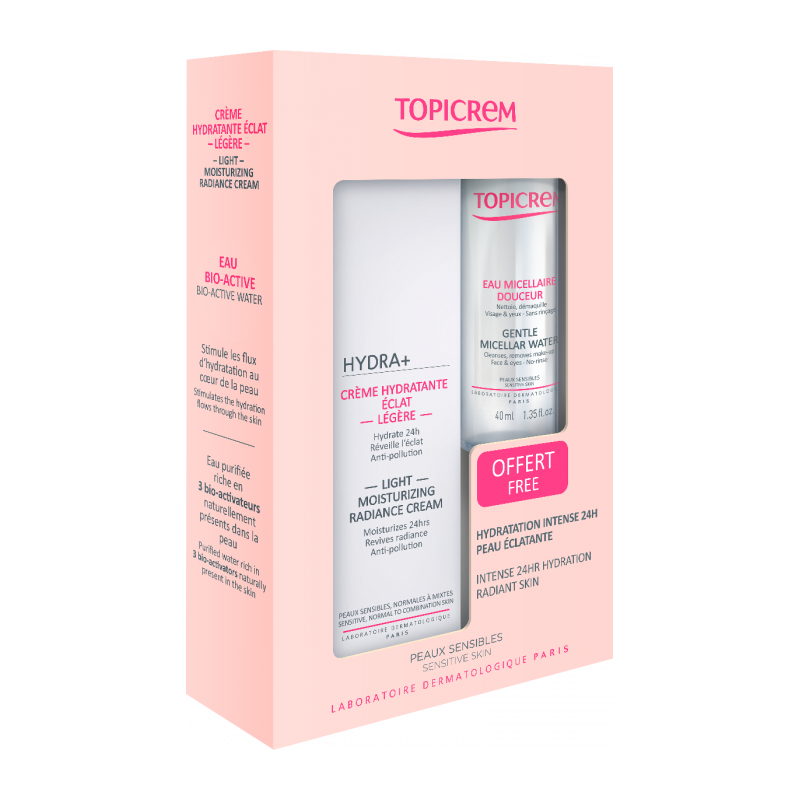 PACK TOPICREM HYDRA+ CRÈME LUMINEUSE RADIANCE de Topicrem