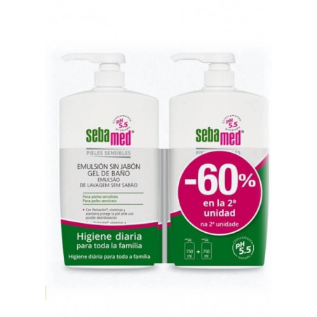 PACK DUPLO EMULSION 750ML 2 UNITÉ 60% DE RÉDUCTION