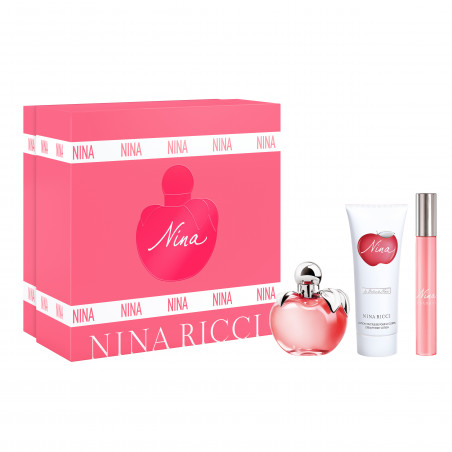 NINA Coffret EDTV80ml + Lotion Corporelle 75ml + Roll On