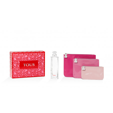 TOUS Eau De Toilette Spray 90ml+Trio Trousse de Toilette