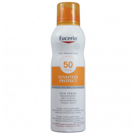 SPRAY SOLAIRE TRANSPARENT SEC SPF 50+ 200 ML