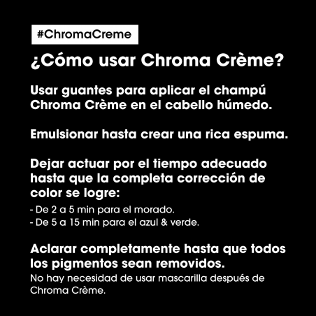 Chroma Crème Shampooing neutralisant pour les tons orangés