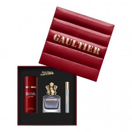 SCANDAL POUR  HOMME COFFRET EAU DE TOILETTE 100 ML + DÉODORANT 150 ML+ MINI 10 ML