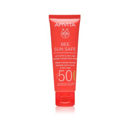 BEE SUN SAFE CRÈME ANTI-ÂGE & ANTI-TACHES SPF50 COULEUR