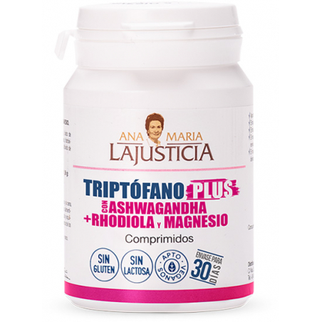 TRIPTOFANO PLUS CON ASHWAGANDHA+ RHODIOLA Y MAGNESIO