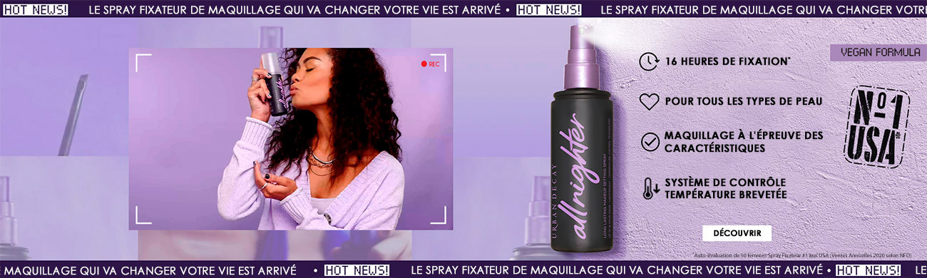 fixateur de maquillage All NIghter Spray Urban Decay