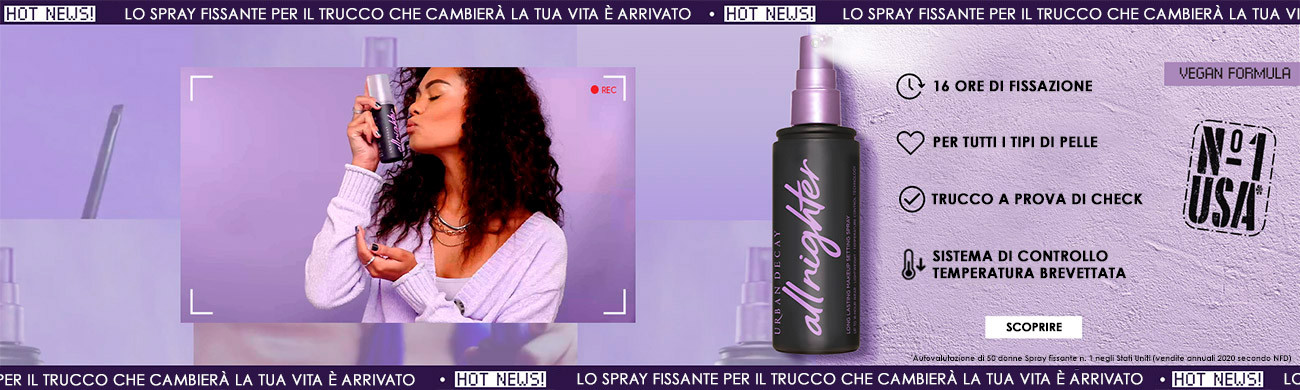 fissativo del trucco All NIghter Spray Urban Decay