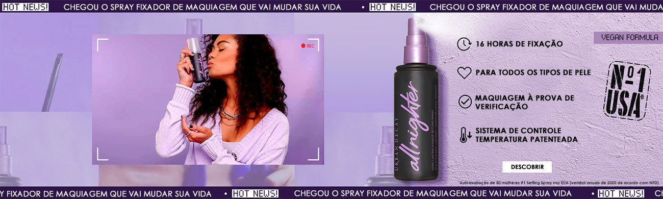 fixador de maquilhagem All NIghter Spray Urban Decay