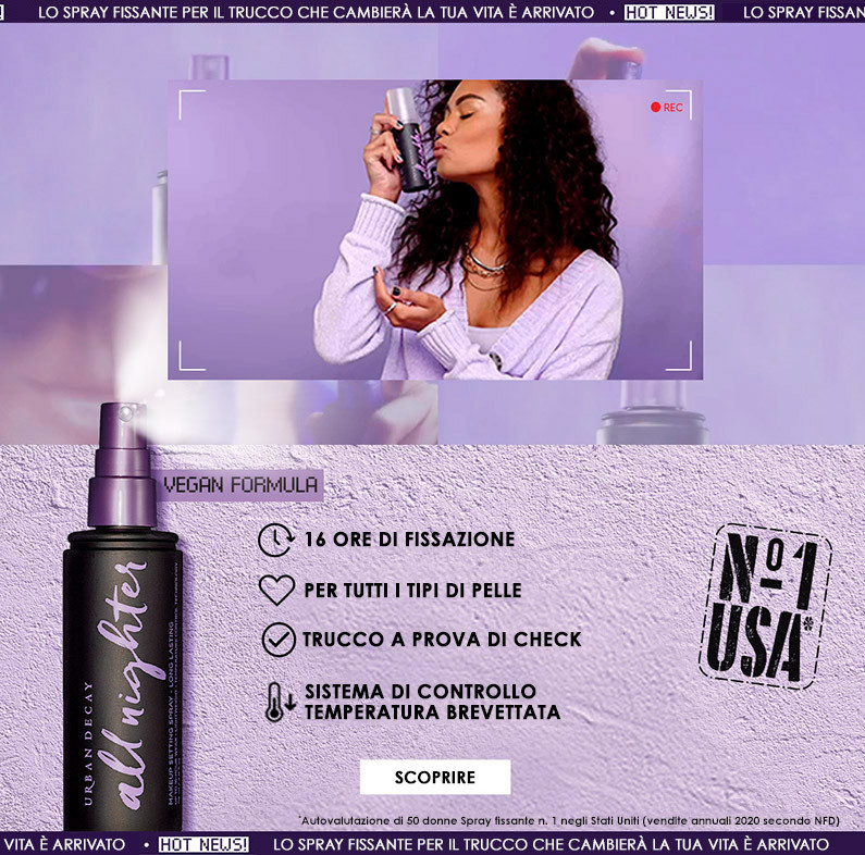 fissativo del trucco All NIghter Spray Urban Decay