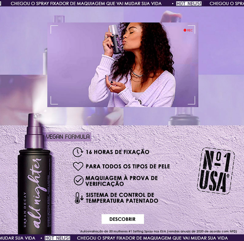 fixador de maquilhagem All NIghter Spray Urban Decay