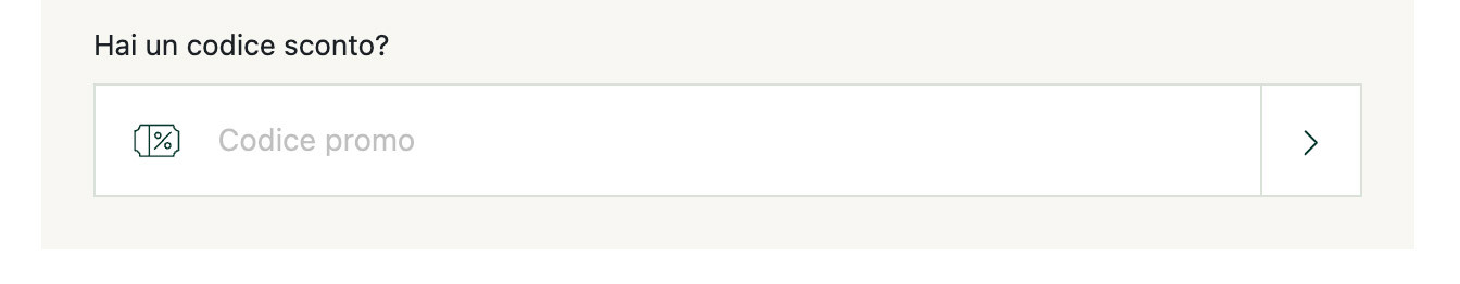 codice promozionale online