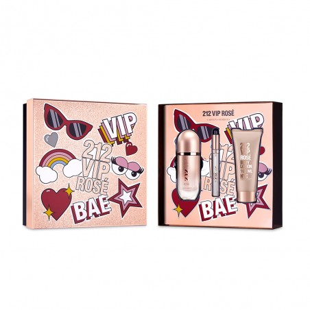 212 VIP Rosé Estuche Eau de Parfum 80ml + BL 100ml + Miniatura 10ml