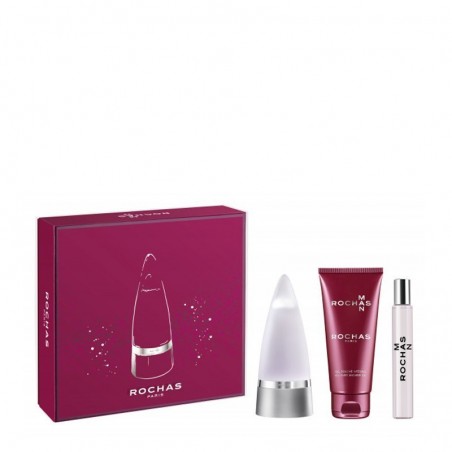ROCHAS MAN Estuche Eau De Toilette 100ml + Gel 100ml + Miniatura