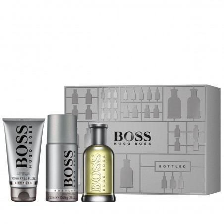 Boss Bottled Estuche EDT V.100ml + Deodorant Spray 150ml + Shower Gel 100ml