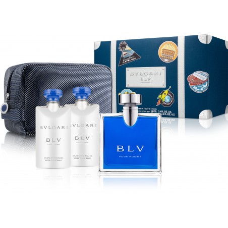 BLV HOMME Cof. EDT Vapo.100ml +2 AS 75ml + Trousse