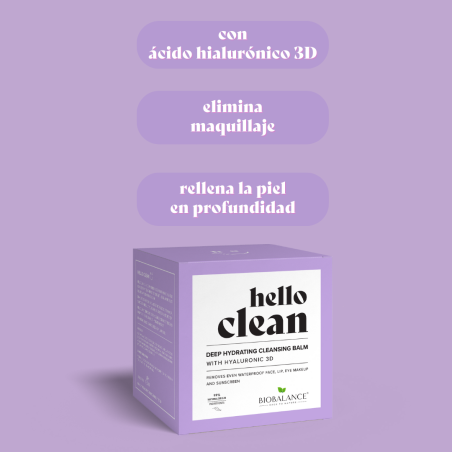 Hello Clean Balsamo detergente idratante profondo con acido ialuronico 3D