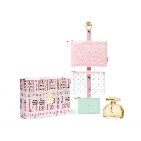 COFRE TOUS TOUCH EDT V.100ml + Trío de Neceseres