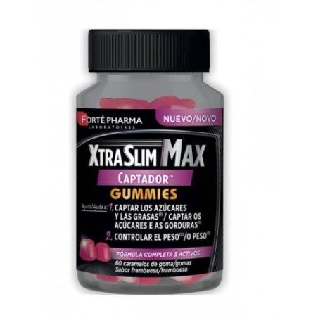 Forté Pharma Xtra Slim Max 60 Caramelle Gommose Sapore Lampone