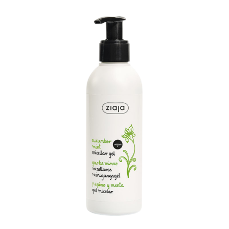 Gel Detergente Micellare al Cetriolo e Menta per Pelli Miste o Grasse