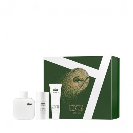 L.12.12 Blanc EDT 100ml + Deodorant Stick 75ml + Shower Gel 50ml