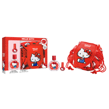 Set Hello Kitty Eau de Toilette & Borsa per il Trucco